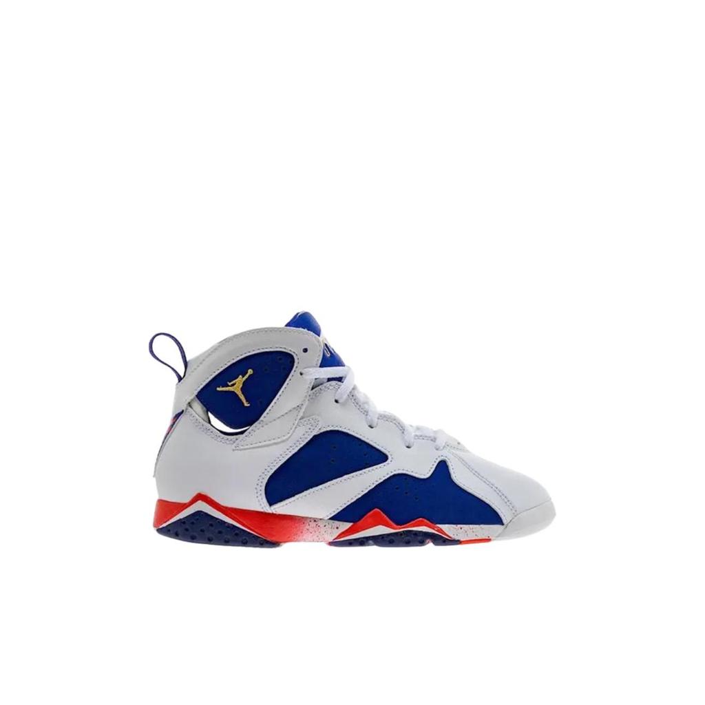 Jordan Air Jordan 7 High top Children's Basketball Shoes White Blue Kids' 304773-133