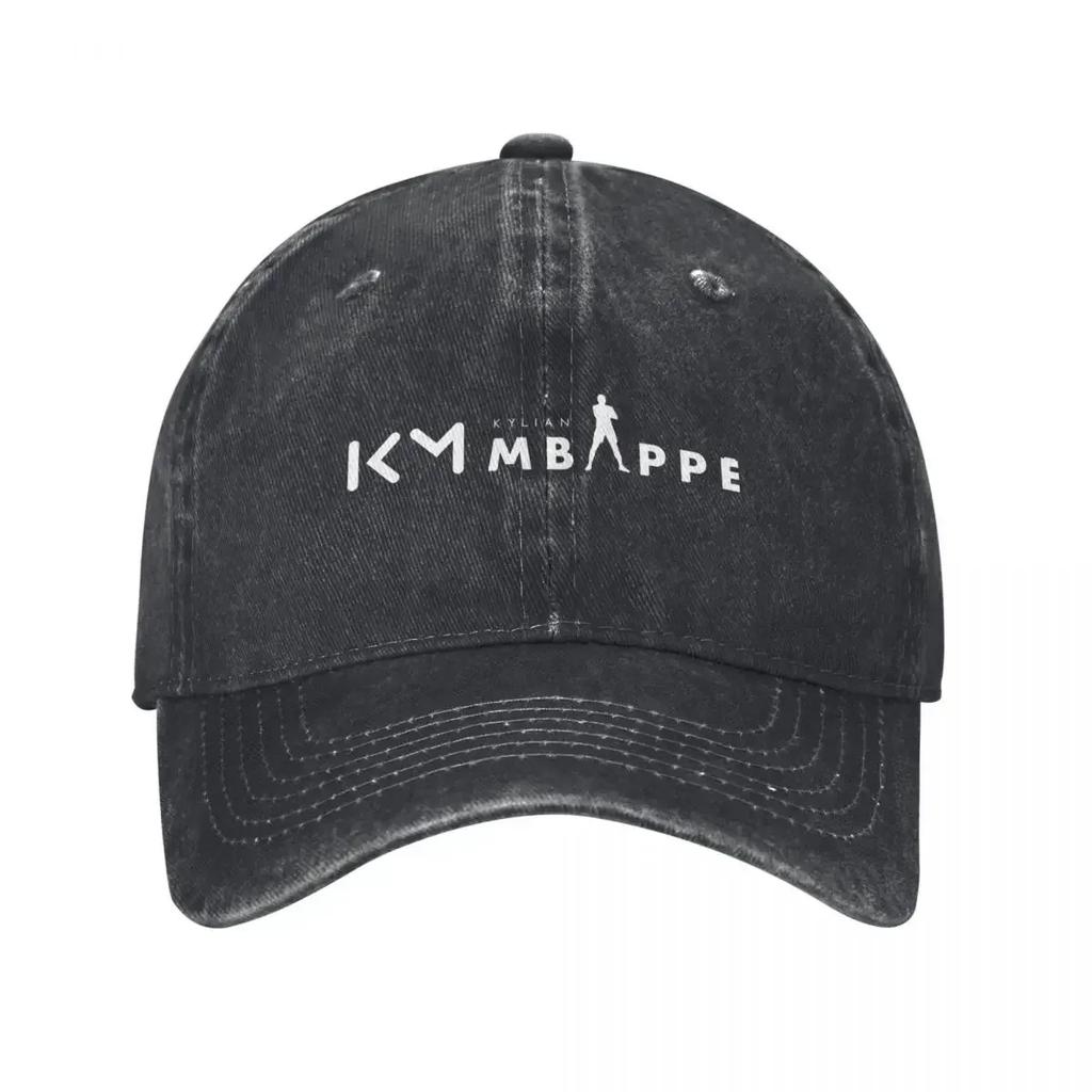 KM Mbappe Soccer Unisex Women Baseball Cap Football Distressed Washed Caps Hat Fashion Outdoor Summer Gift Sun Cap