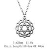 Подарки для женщин Женское длинное ожерелье Кельтская гексаграмма 45 см или 70 см длинное цепочное ожерелье Дешевые милые вещи Подвески и ожерелья