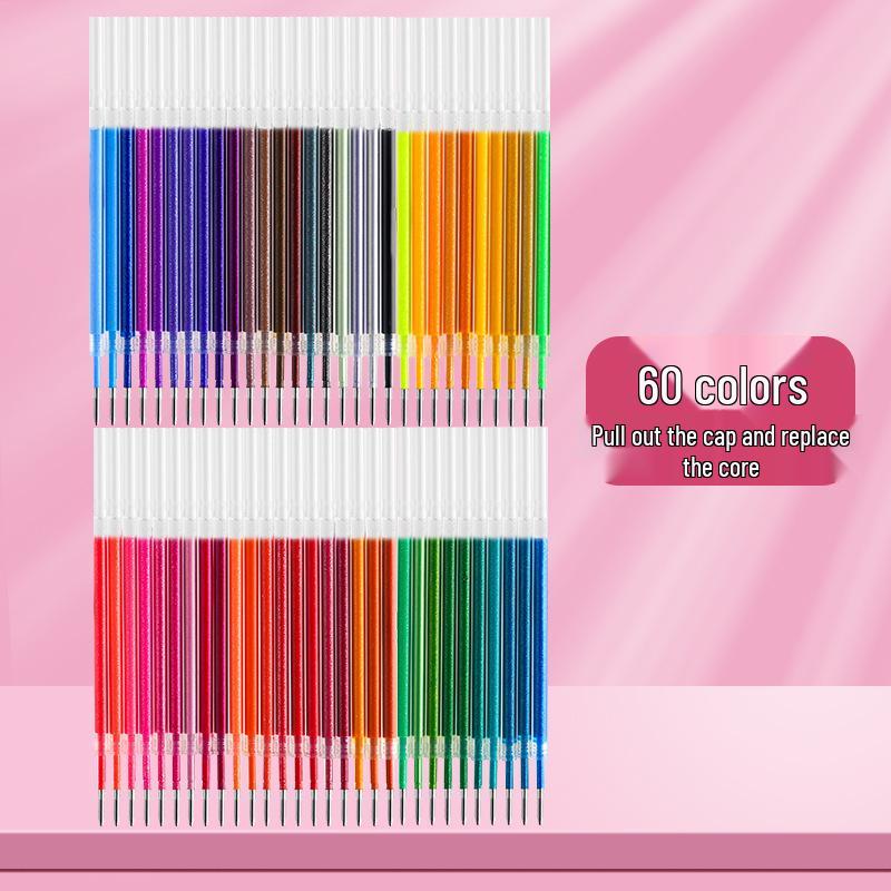 Luminous Glitter Gel Pen - Color-Changing Crystal Sand Effect for Journaling & Drawing.