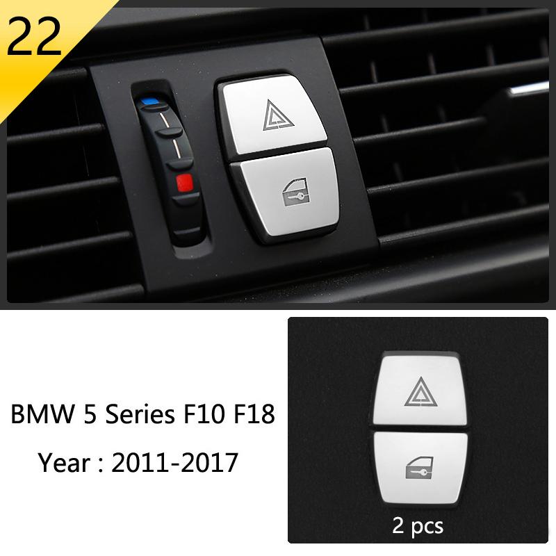 Car Styling Console Multimedia AC CD Panel Decoration Frame Cover Trim Strip Sticker For BMW 5 Series F10 Interior Accessories NM5