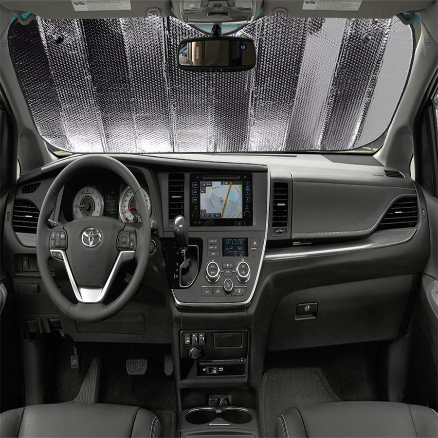 Автомобильный серебристый чехол-козырек от солнца на лобовое стекло, блок, складной солнцезащитный козырек, УФ-защита