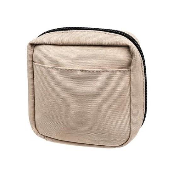 MURA Cosmetic Pouch Makeup Mini Ladies Water-Resistant 8 Pockets Lightweight Sand Gray