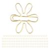 100Pcs Funny Planner Clips Innovative Cute Design Anti Rust Electroplating Process Gold Paper Clips for Office Home