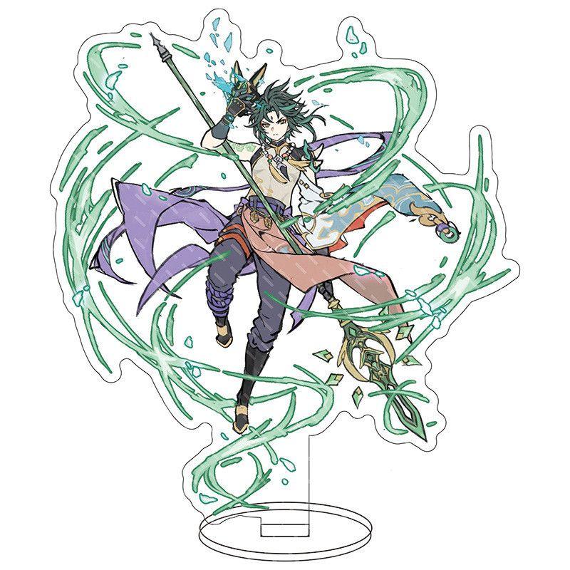 Изысканная акриловая подставка для фигурки Genshin Impact Барбатос Кэ Цин Барбара для демонстрации и декора