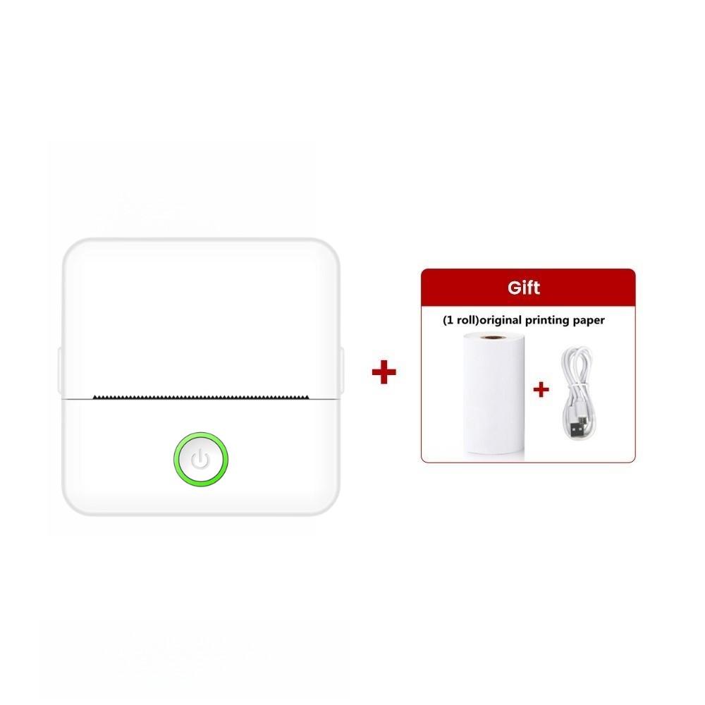 Беспроводной перезаряжаемый мини-принтер Bluetooth с Android IOS, беспроводной принтер для печати чеков и этикеток для липких альбомов, этикеток