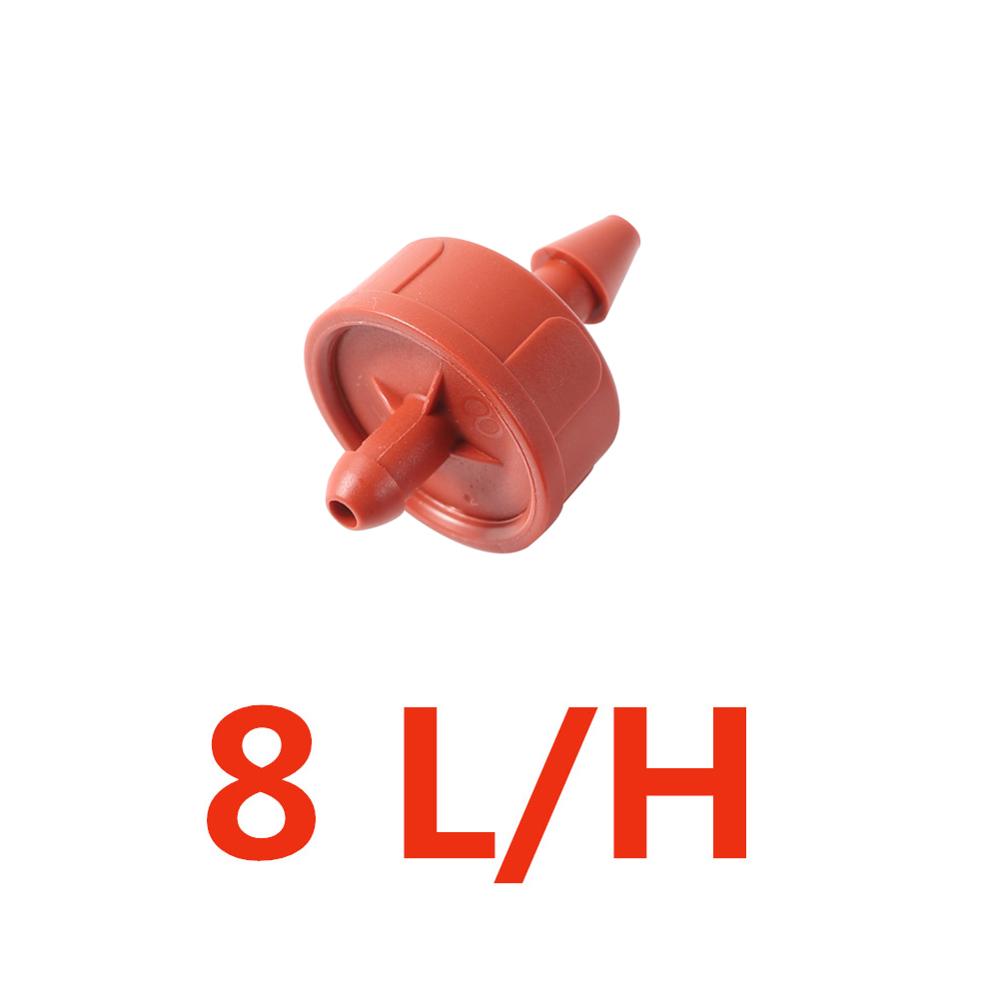 50 шт. Саморегулирующийся капельница 2л/ч, 4л/ч, 8л/ч Регулятор компенсации давления Садовый капельный полив Теплица Сельское хозяйство Стабильный поток Капельница для полива