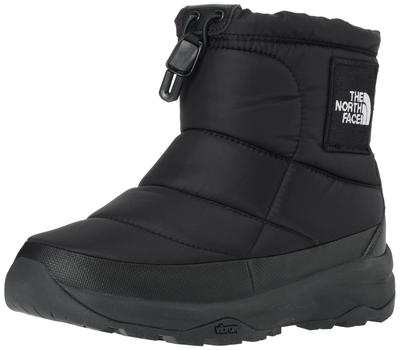 Ботинки Nuptse Bootie WP с логотипом TNF, размер 5, укороченные, Черный/TNF Белый,
