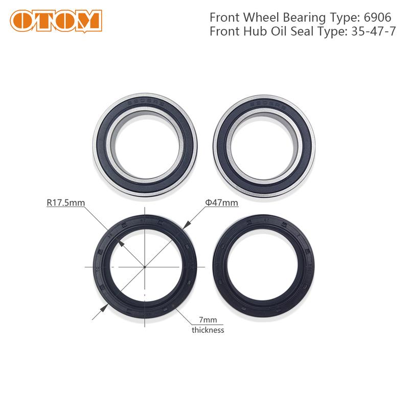 2 Set Motorcycle Wheel Bearing Seal Kit For KTM EXC SX XCF SMR HUSQVARNA TE FC FE TX FS Front Rear Wheel Bearing Set