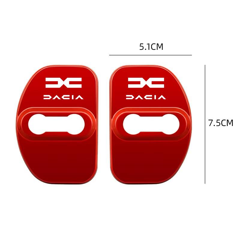 4Pcs Car Door Lock Cover Stainless Steel Protection Accessories For Dacia Duster Logan Sandero Stepway Dokker Lodgy MCV 2019 PP24