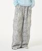 UNKNOWN PLANET Leopard Wide Cargo Pants Gray