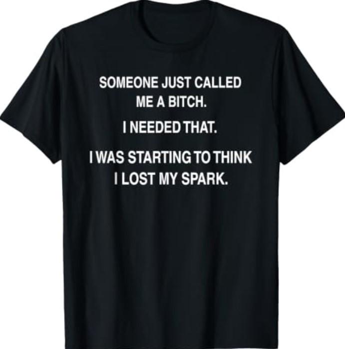 Someone Just Called Me A Bitch I Needed that I was Starting T-Shirt