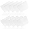 10-Piece white plastic toothed spatula 0.2/0 inch toothed floor coated scraper