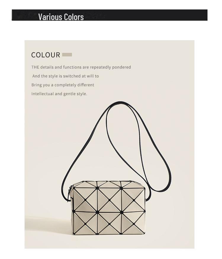 Miyake 2024 женская сумка-мессенджер с геометрическим узором и ромбами Cupid, небольшой квадратный универсальный дизайн