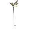 Crafts Metal Dragonfly Garden Stake Creative Luminous Ground Stake Art Colorful Garden Pile Flower Pot
