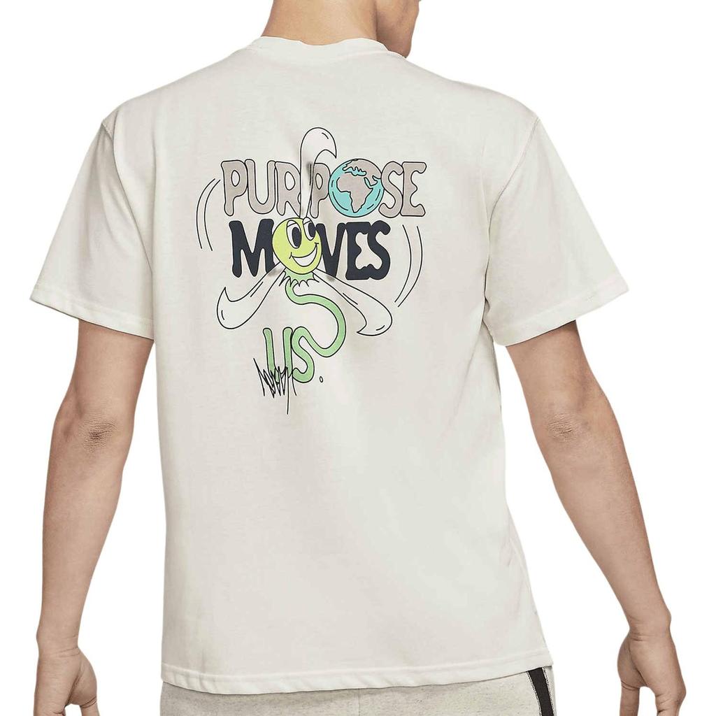 Nike T Shirts Men's White Crew Neck Moderate DJ1340-901