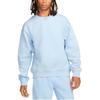 Nike Флисовая кофта Solo Swoosh Crewneck Celestine Blue/White для мужчин в уличном стиле CV0554-441