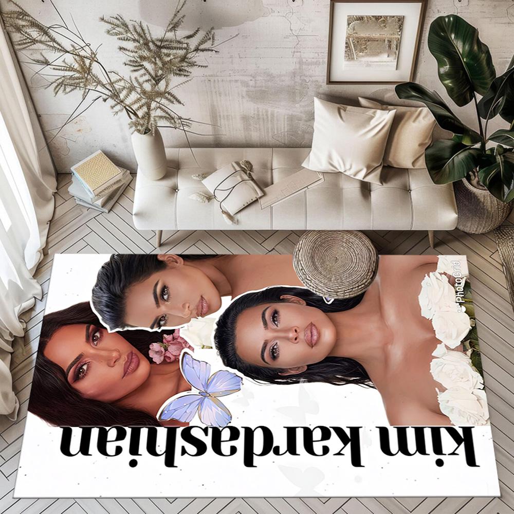 Kim Kardashian1 Square rugs are a great choice for living rooms, bedrooms, home décor, and as gifts.