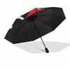 1pc Red Hoodie with Symbols Umbrella with Plastic Handle,Suitable for All Seasons Home Travel Outdoor UmbrellaM973