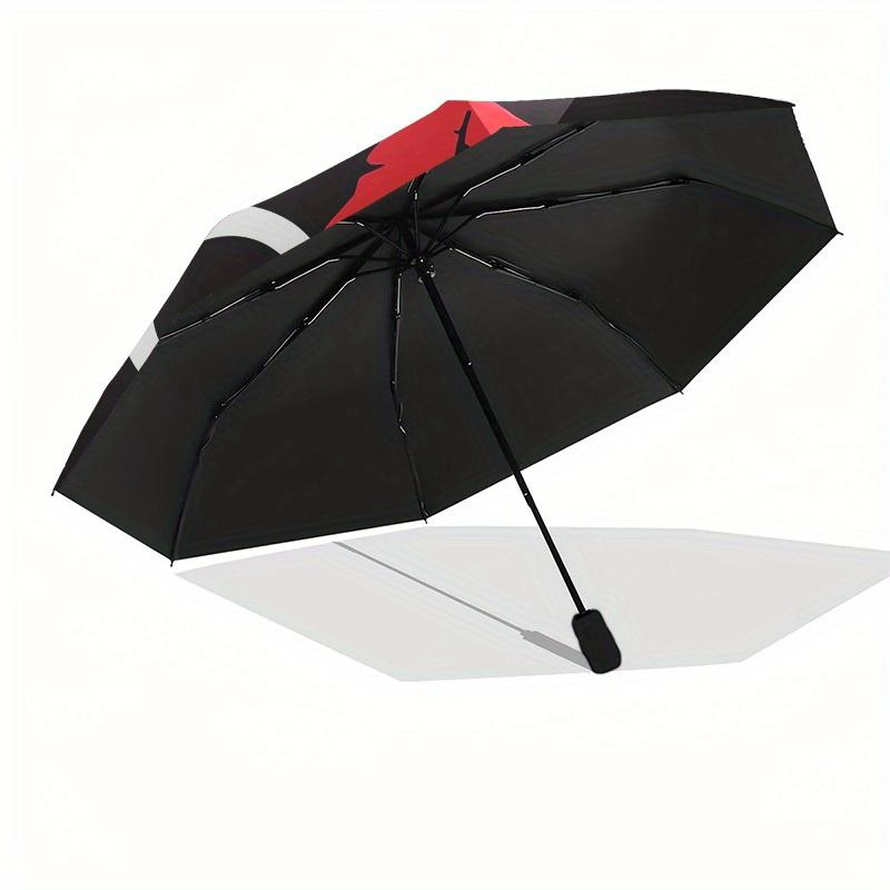 1pc Red Hoodie with Symbols Umbrella with Plastic Handle,Suitable for All Seasons Home Travel Outdoor UmbrellaM973