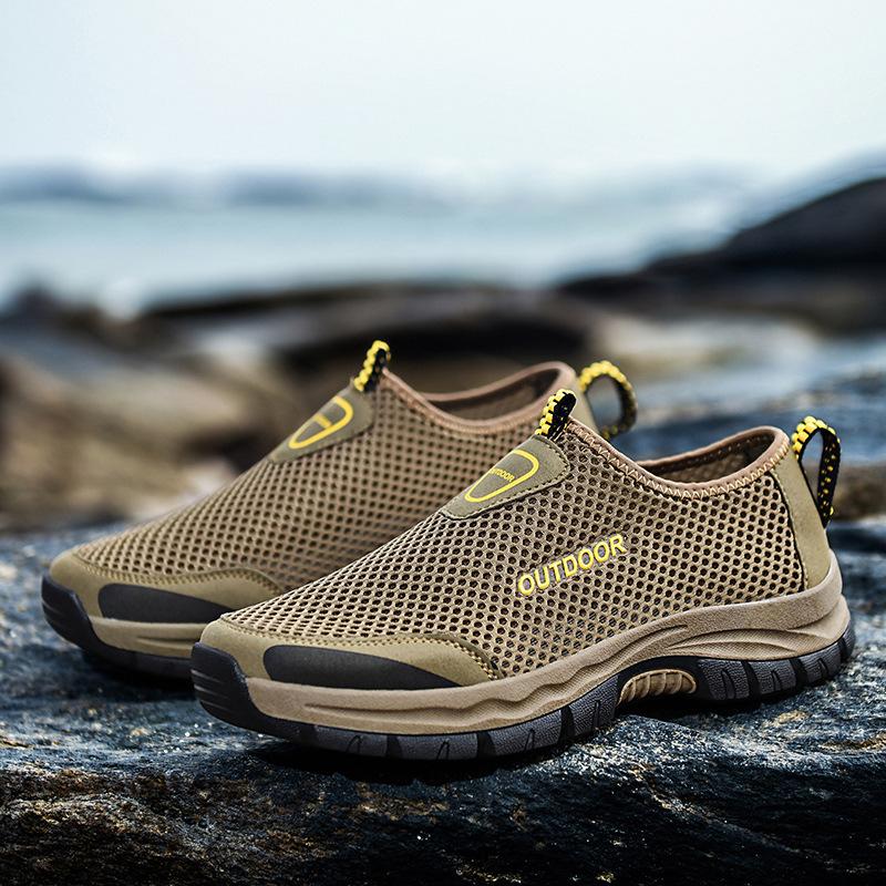 Men's Casual Shoes Summer Breathable Hollow Out Mesh Shoe Outdoor Non-slip Wading Shoes for Men Sneakers Training Shoe Man Shoes