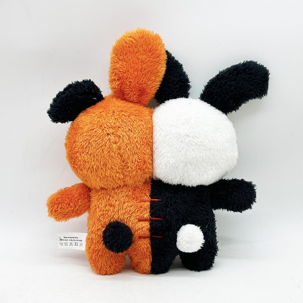 Halloween Plush Toy Double Head Ghost Stuffed Animal Soft Cute Novelty Scary Plushies for Kids Adults Holiday Décor Gift 25cm