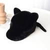 Lovely Black Cat Baseball Cap Y2K Tail Peaked Cap Versatile Cat Ear Plush Hat  Girls