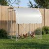 Chicken Coop Silver 200 x 200 x 215 cm Galvanized Steel