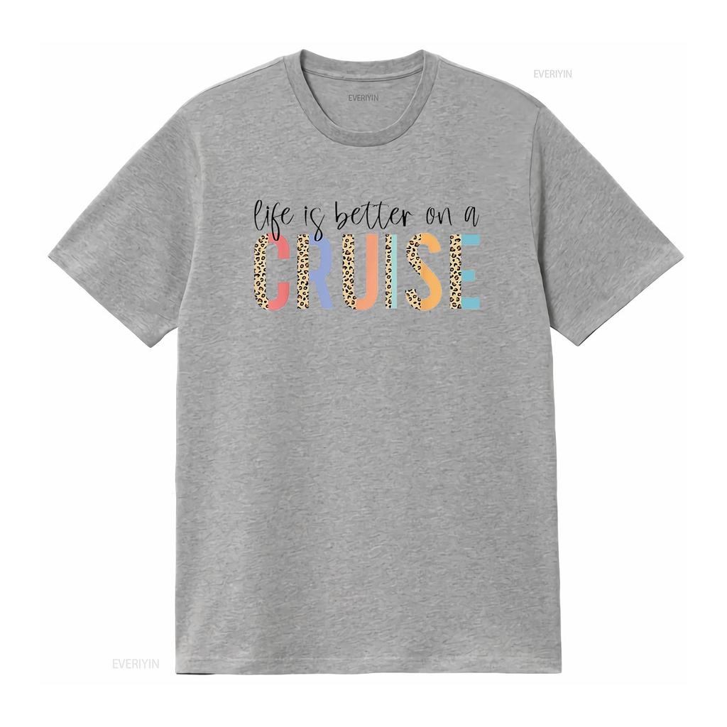 Life Is Better On A Cruise Family Matching T Shirt vintage Washed Versatile fashion Comfortable Unisex graphic streetwear