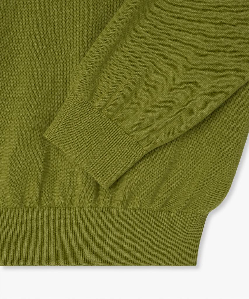 38COMEONCOMMON Regular Cotton V-Neck Knit (Olive)