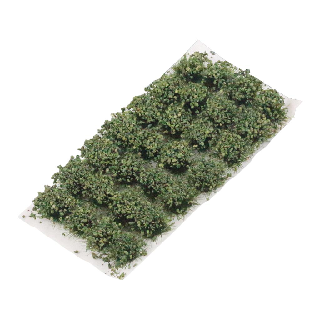 2 Bushy Tufts Lowland Shrubs Tuft Static Grass Vegetation Groups Railway Artificial Decor