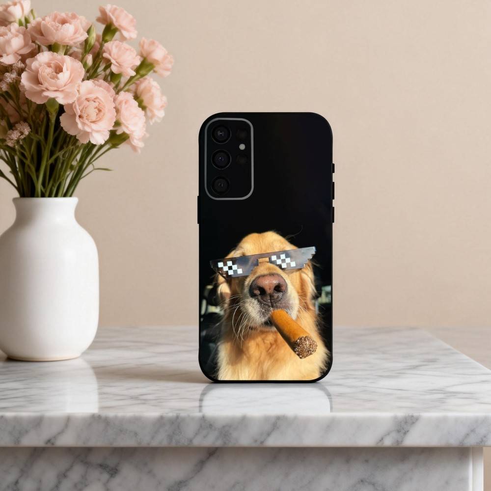 F-Funny A-Animal D-Dog-G  Phone Case For Samsung S25,24,23,22,30,21,10,9,Ultra,Plus,Lite,FE,4,5 G Soft Black Case
