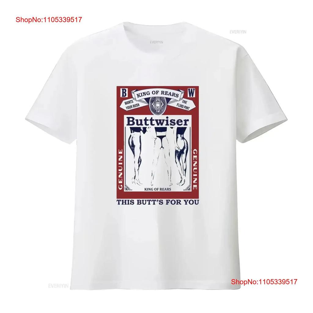Vintage Buttwiser T Shirt L 90s 00s Budweiser Parody This Butt's For You Y2k long sleeves Washe