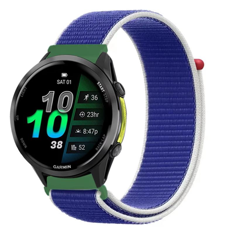 22 мм 20 мм Нейлоновый ремешок для Garmin Forerunner 970 570 165 965 55 Venu 3 Стиль флага Модный браслет Garmin Active 6 Approach S50