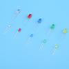200Pcs 3mm 5mm Red Yellow White Green Blue Assortment Emitting LED Diodes Light Kit Set