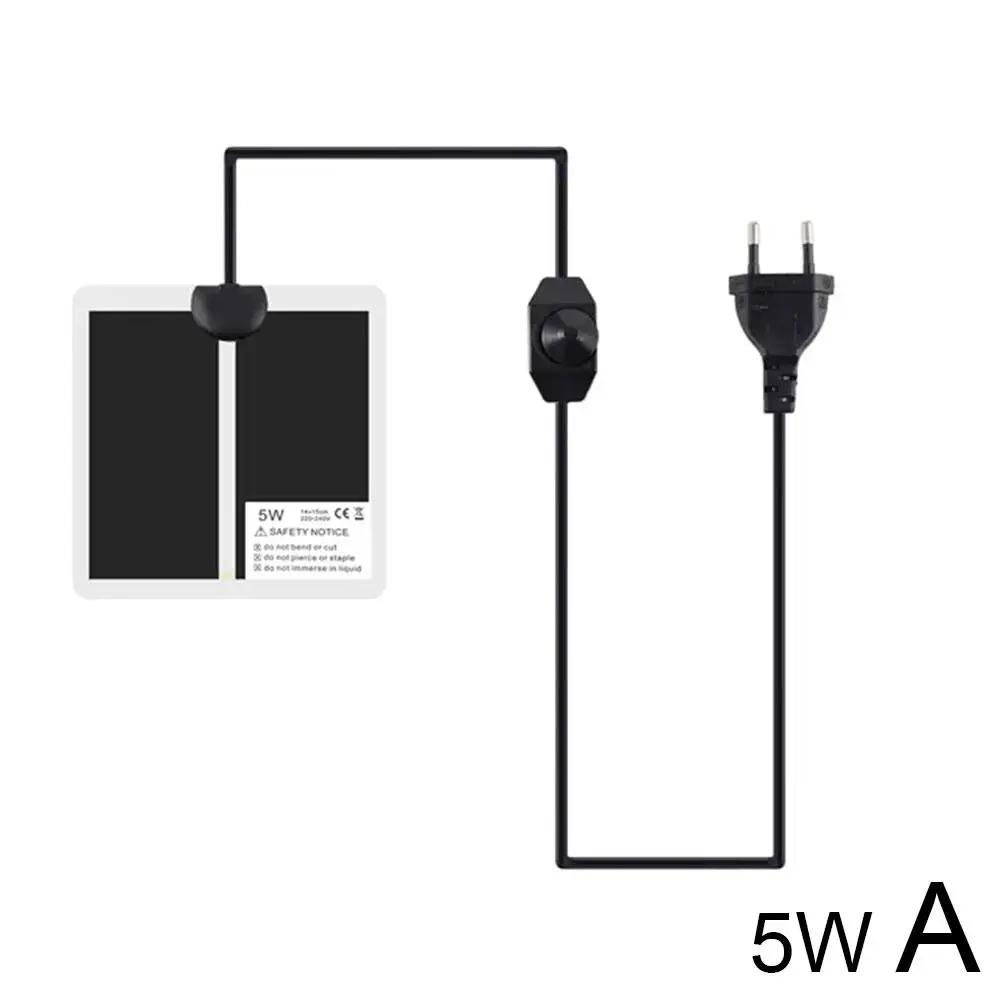 Грелка для рептилий с регулируемой температурой, зимнее отопление для рептилий, рогатый USB-нагреватель для домашних животных, лягушек и пауков, коврик для домашних животных Tortoi V3J7