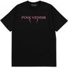 Унисекс взрослая хлопковая футболка с логотипом Pink Venom на спине