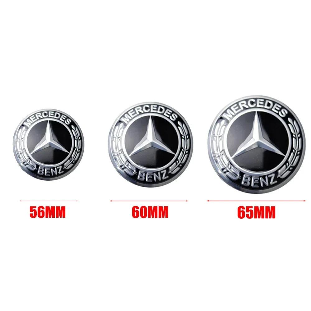For Benz C94pcs Car Styling Wheel Center Hub Caps Rim Cover Badge Emblem Sticker For Benz AMG VIANO GLB GLC W108 W124 W126 W169 W176 GLE