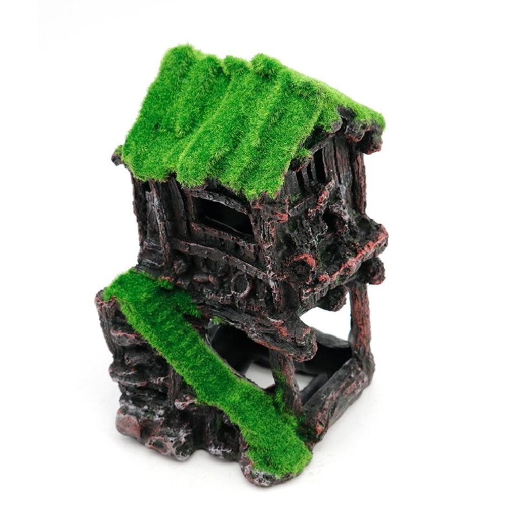 Safe Non Toxic Fish Tank Decoration Resin Material Aquarium Ornaments Fish Hiding Cave Fish Tank