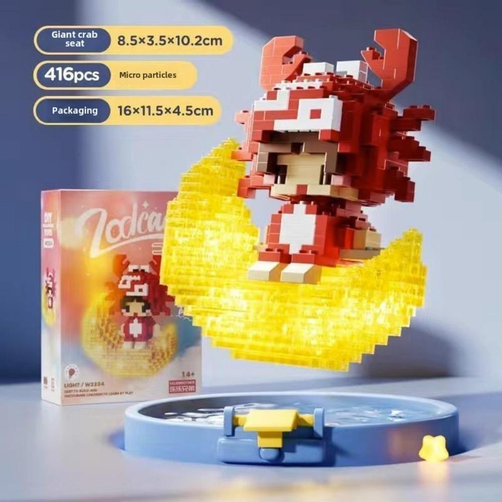 Подсвеченный астронавт астронавт мультфильм кукла строительный блок серия собранная детская игрушка подарок