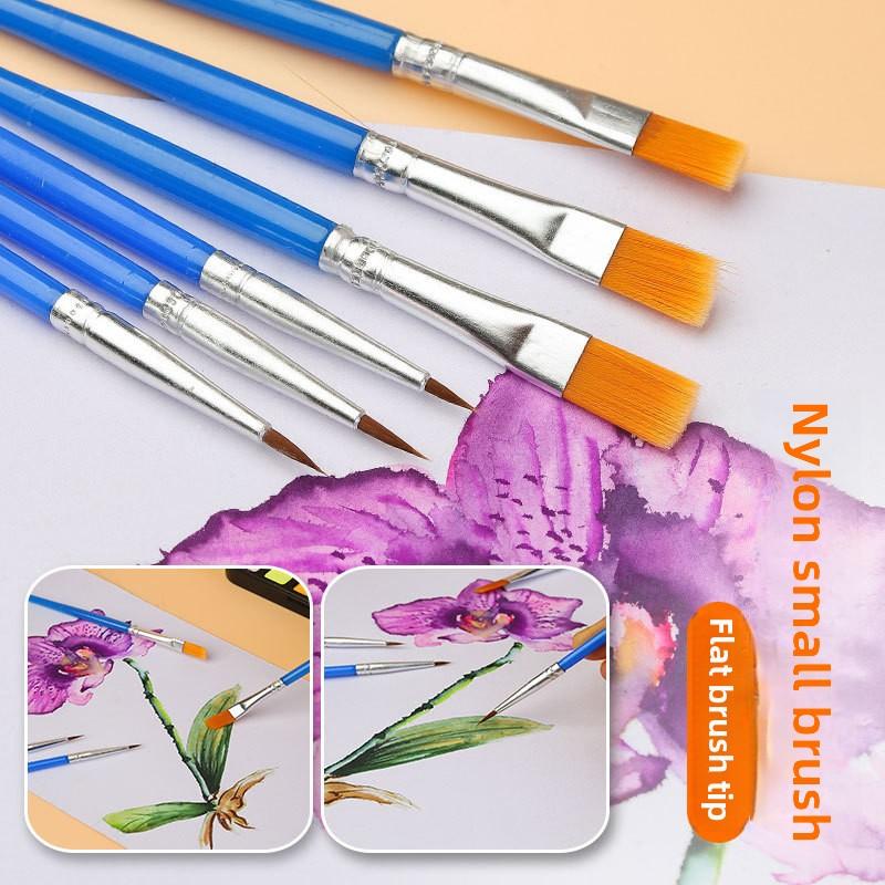 100 шт. набор для детей нейлоновые волосы цифровая масляная живопись ручка граффити раскраска кисть гипсовая линия крючок ручка акварель