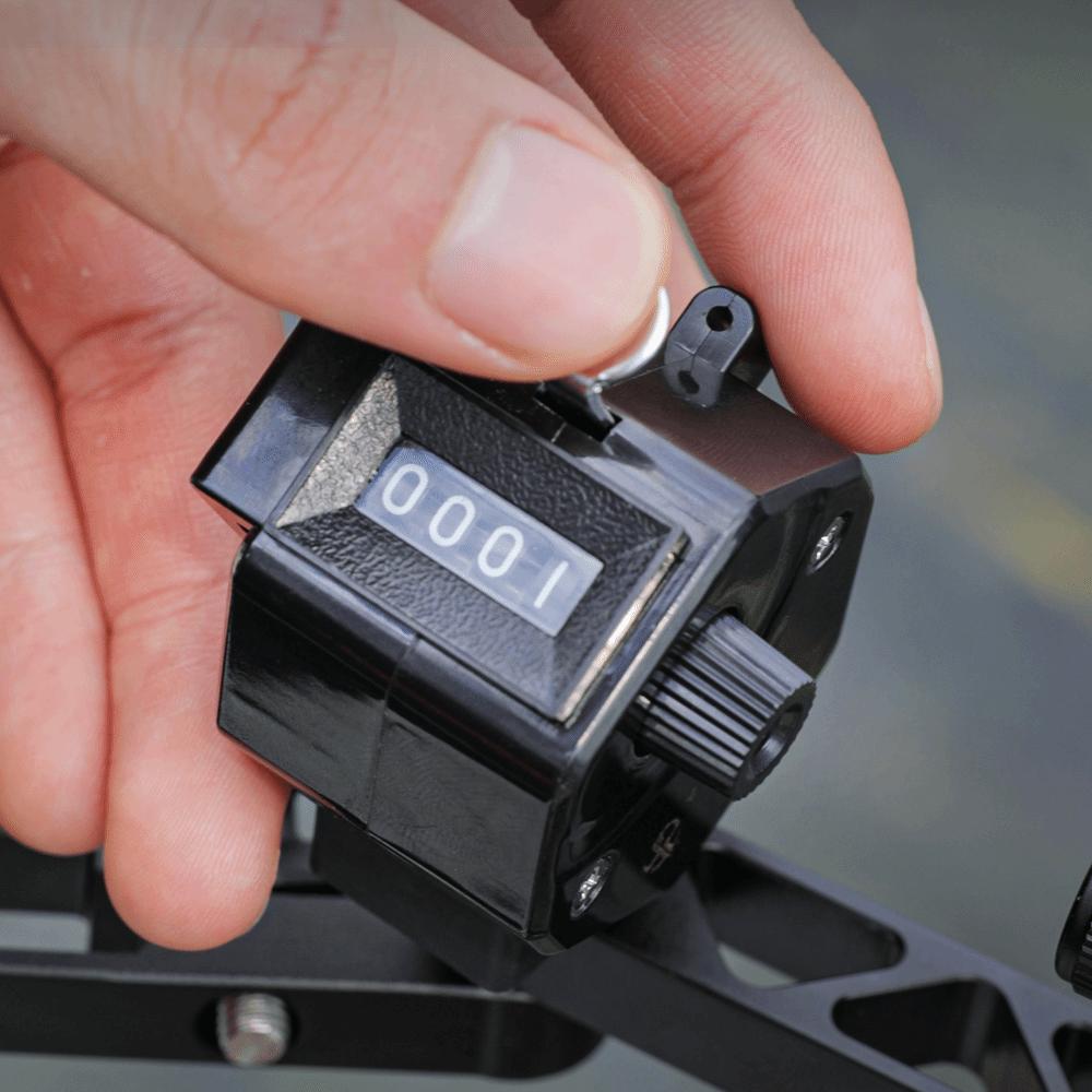 Manual Operation Bait Box Counter Side Hanging Design Manual Mechanical Counter For Fishing