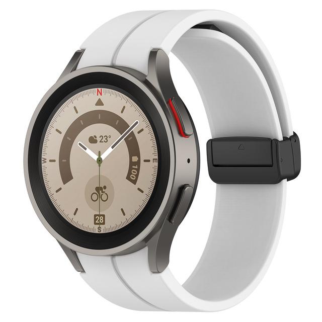Ремешок для Samsung Watch 7/4/5/6/5 Pro/classic/FE 44мм 40мм Магнитный Силиконовый спортивный браслет без зазоров ремешок Galaxy Watch 7 ремешок