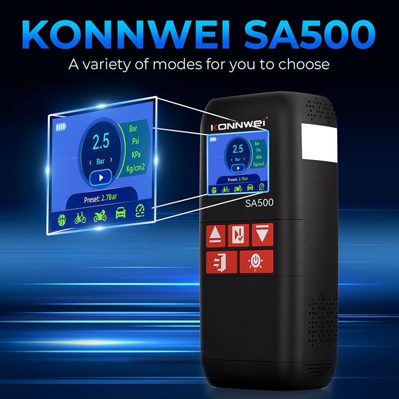 SA500 Car Jump Starter Air Pump Power Bank 10400mAh Car Jump Starter with air Compressor LED Lamp 12V Vehicle Tool Kits