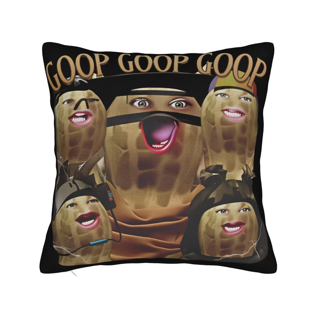 Pillow Case Funny The Burnt Peanut GOOP Bungulator Design Pillow Cover For Sofa Couch Bed Living Room Cute Funny Pillowcases
