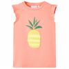 Neon Coral T-shirt for Children 92/104/116/128/140