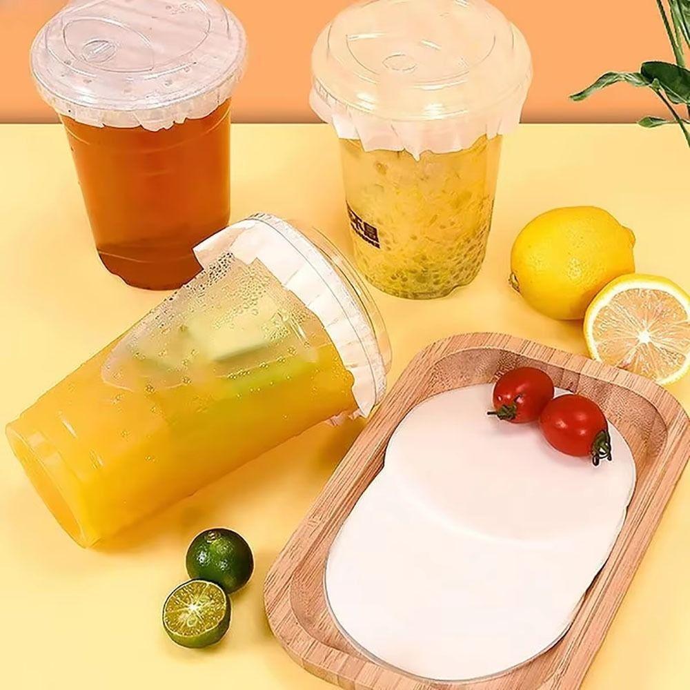 500 шт. 11/12/13/14/15 см Непромокаемая бумажная одноразовая пленка Непромокаемая защита от брызг Уплотнительная прокладка Чашка для молочного чая