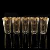 Baccarat Old Baccarat Gold Filigree Glasses (5 pieces) Tableware Glass _ Used