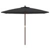 VidaXL Garden Parasol with Black Wood Pole 299x240 Cm 363173