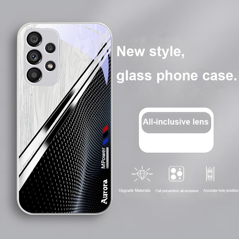Градиентная текстура дерева Для Samsung Galaxy Note 10 Plus S20 S21 FE S23 Ultra S8 9 A70 72 73 50 51 52 53 Закаленное стекло Чехол для телефона